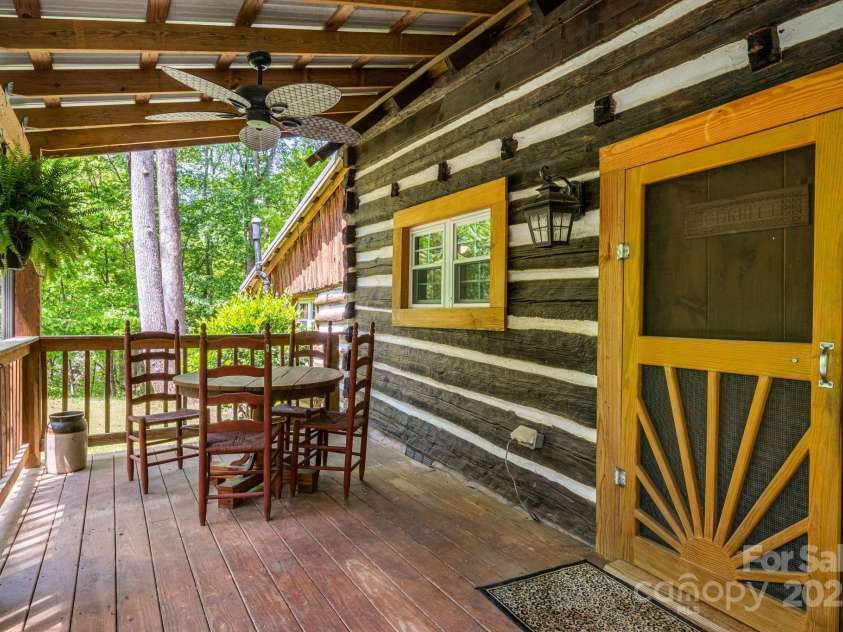 482 Pheasant Street, Lake Lure, NC 28746.  MLS# CAR4253575, YatesRealty ID 18417. Front Porch