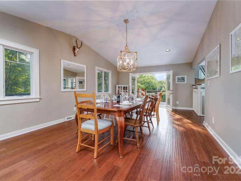1360 Glen Cannon Drive, Pisgah Forest, NC 28768.  MLS# CAR4252378, YatesRealty ID 18419. Dinning Room