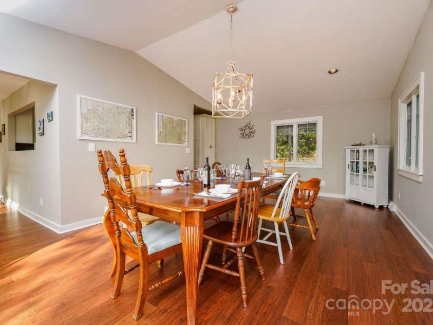 1360 Glen Cannon Drive, Pisgah Forest, NC 28768.  MLS# CAR4252378, YatesRealty ID 18419. Dinning Room