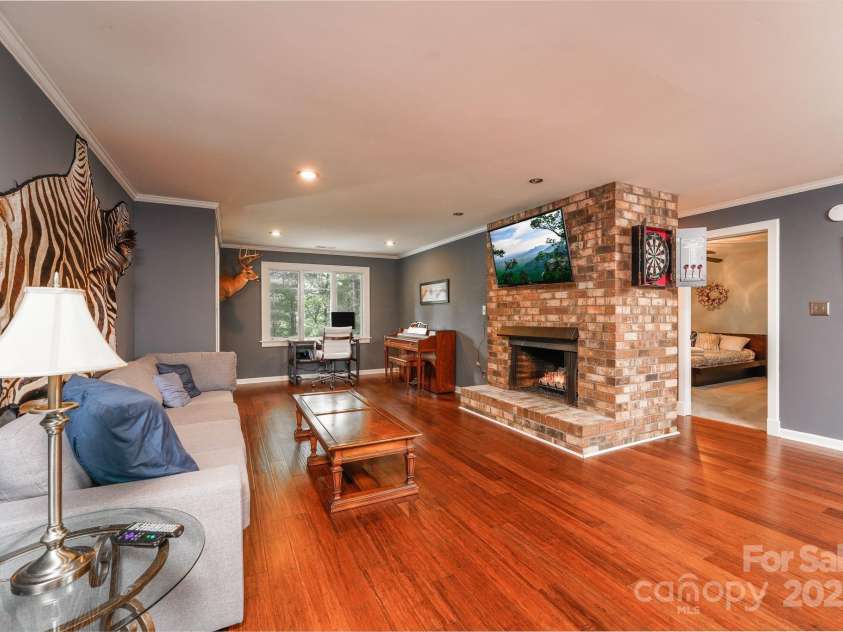 1360 Glen Cannon Drive, Pisgah Forest, NC 28768.  MLS# CAR4252378, YatesRealty ID 18419. Family Room