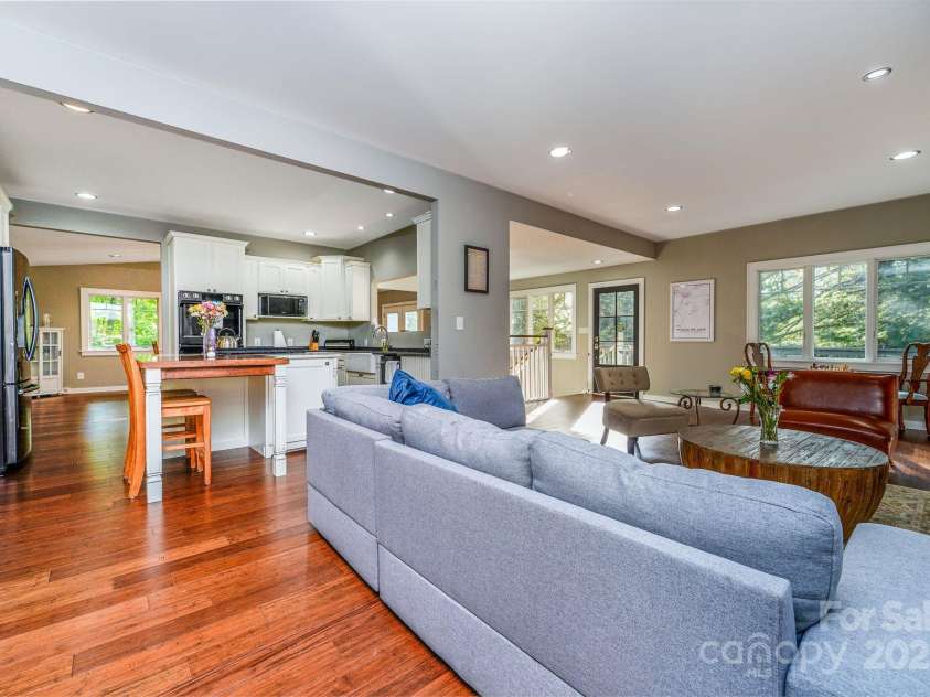 1360 Glen Cannon Drive, Pisgah Forest, NC 28768.  MLS# CAR4252378, YatesRealty ID 18419. Upstairs Livingroom