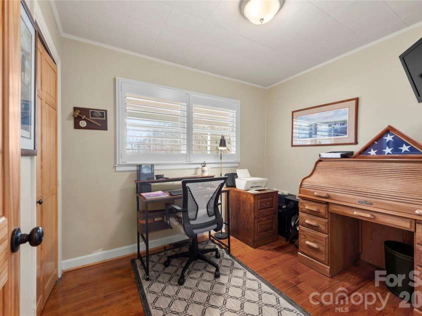 514 Roy Forrester Road, Mars Hill, NC 28754.  MLS# CAR4367162, YatesRealty ID 18420. Bedroom #3 and Office