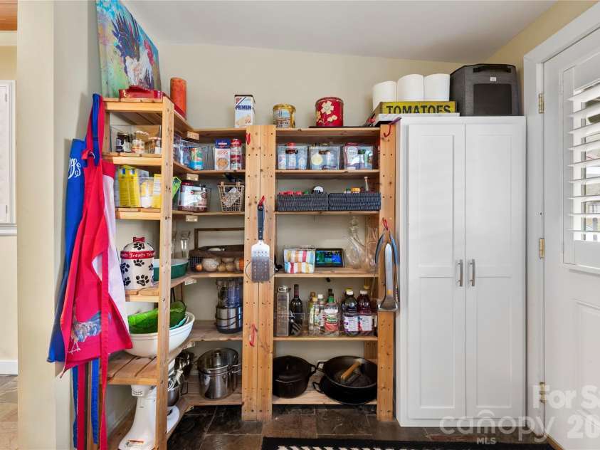 514 Roy Forrester Road, Mars Hill, NC 28754.  MLS# CAR4367162, YatesRealty ID 18420. Pantry