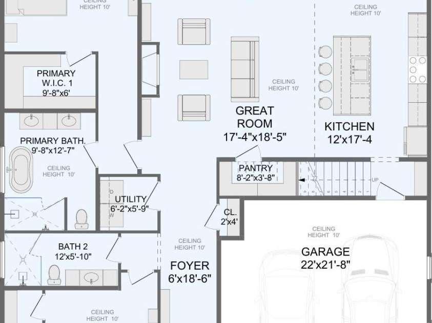 189 Victoria Hill Drive, Arden, NC 28704.  MLS# CAR4260369, YatesRealty ID 18422. Simple Floor Plan - Main Level
