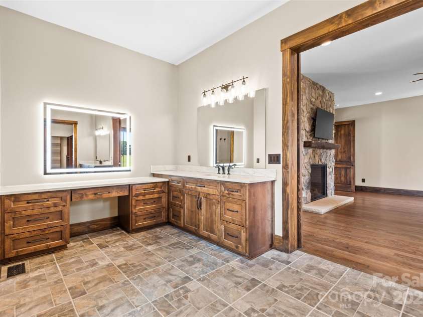 1822 Irby Road, Monroe, NC 28112.  MLS# CAR4259856, YatesRealty ID 1843. Barn Door Openings for the Owner's Bath 