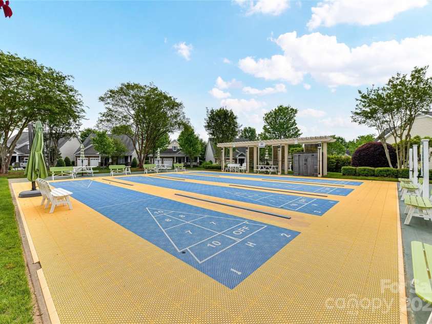 11123 Bailey Park Nature Drive, Cornelius, NC 28031.  MLS# CAR4247952, YatesRealty ID 18437. Community Shuffleboard!