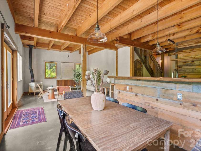 3151 Lumptown Road, Marshall, NC 28753.  MLS# CAR4375979, YatesRealty ID 18442. Dining are
