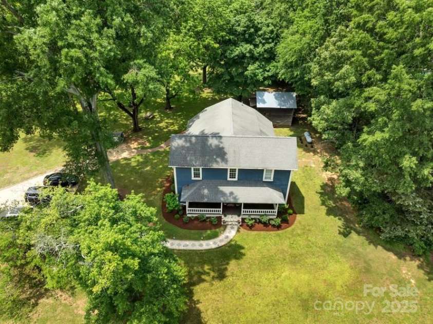 9929 Kerns Road, Huntersville, NC 28078.  MLS# CAR4267055, YatesRealty ID 18443. Front Aerial