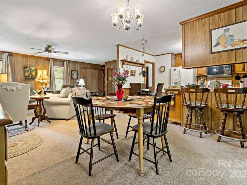 7050 US 70 Highway, Old Fort, NC 28762.  MLS# CAR4265680, YatesRealty ID 18445. Dining