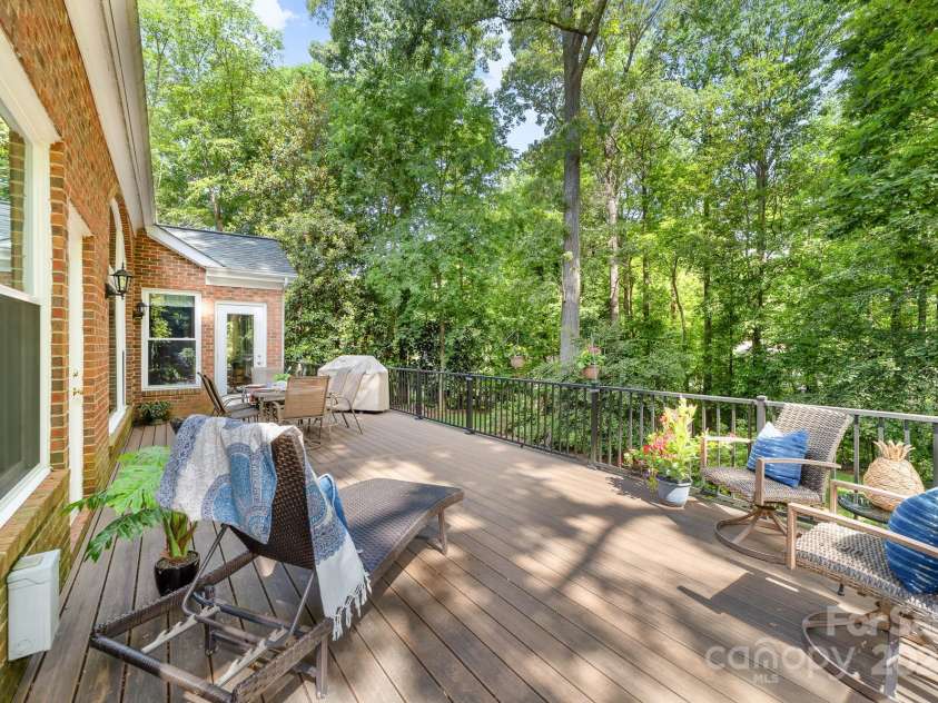 122 Waterford Drive, Mooresville, NC 28117.  MLS# CAR4260054, YatesRealty ID 18454. Back deck