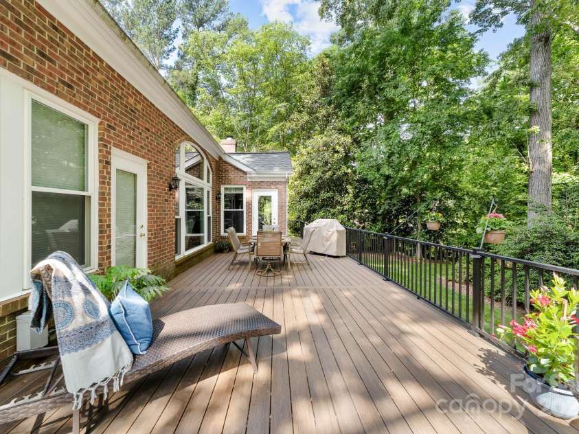 122 Waterford Drive, Mooresville, NC 28117.  MLS# CAR4260054, YatesRealty ID 18454. Back deck