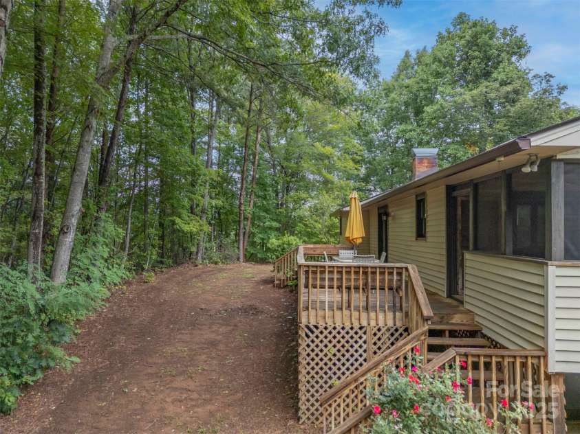 307 Owl Hollow Road, Mill Spring, NC 28756.  MLS# CAR4292515, YatesRealty ID 1846. Rear Deck