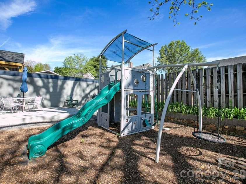 46 Oaklawn Avenue, Brevard, NC 28712.  MLS# CAR4367807, YatesRealty ID 18464. Fenced back Yard