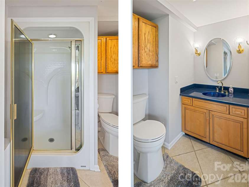 146 Cherokee Lane, Purlear, NC 28665.  MLS# CAR4374878, YatesRealty ID 18468. Main Level Guest Bathroom