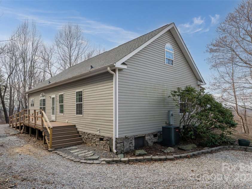 837 California Avenue, Marion, NC 28752.  MLS# CAR4260788, YatesRealty ID 1847. Back of the home with step or ramp access entrance.