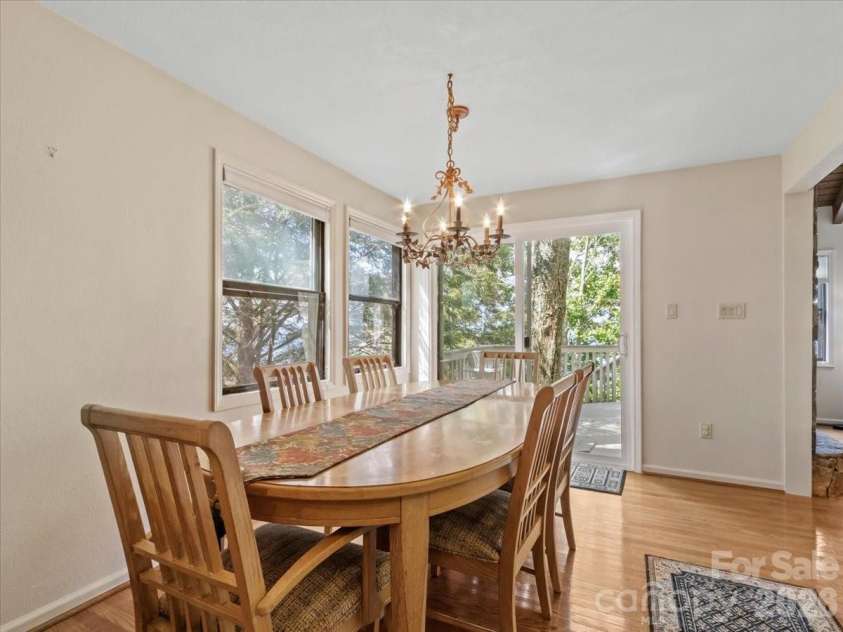 19 Lookout Loop, Burnsville, NC 28714.  MLS# CAR4361238, YatesRealty ID 18471. SLIDING GLASS DOORS TO OPEN DECK