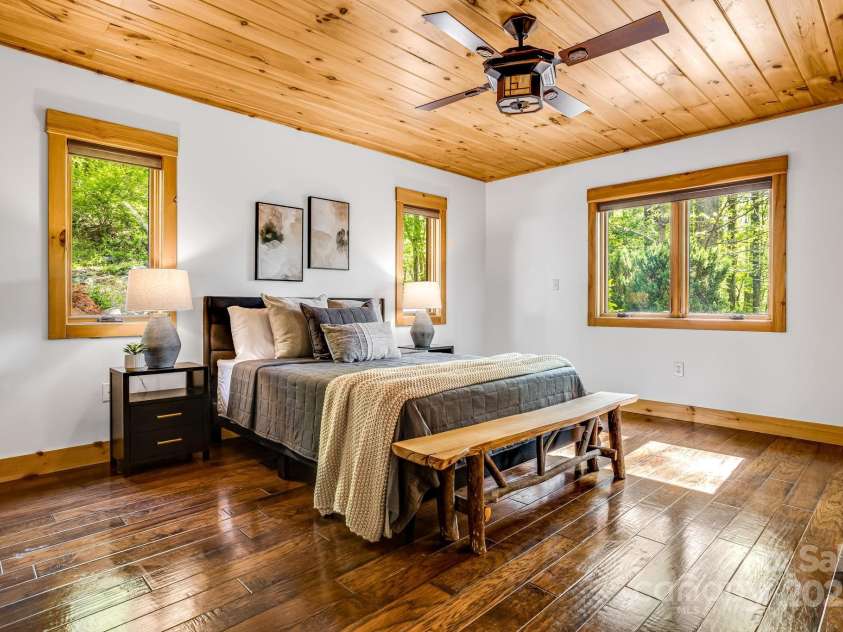 216 Log Gap Road, Fairview, NC 28730.  MLS# CAR4221522, YatesRealty ID 18479. Primary Suite On Main Level