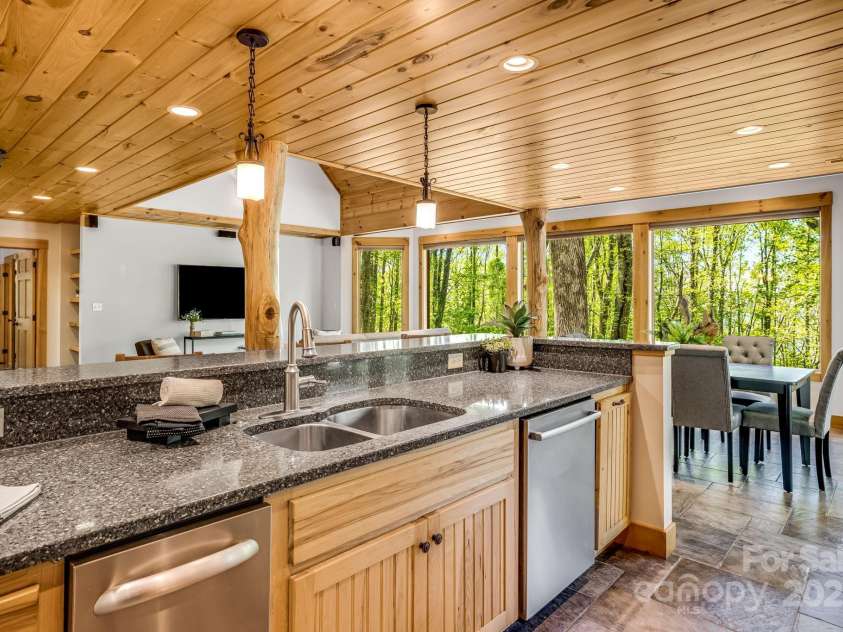 216 Log Gap Road, Fairview, NC 28730.  MLS# CAR4221522, YatesRealty ID 18479. Thoughtful Kitchen Design
