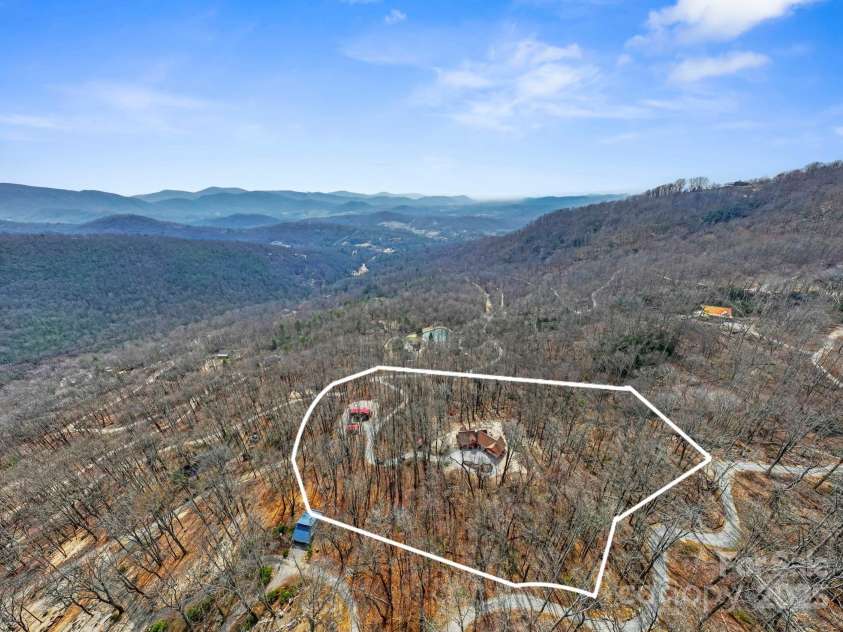 214 & 216 Log Gap Road, Fairview, NC 28730.  MLS# CAR4234130, YatesRealty ID 18480. Approximate Lot Lines  - 6.3 Acres