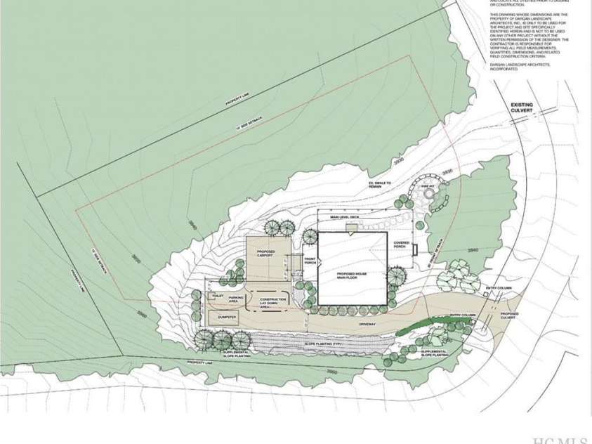 88 Lost Trail, Highlands, NC 28741.  MLS# CAR4260477, YatesRealty ID 18487. Site Plan