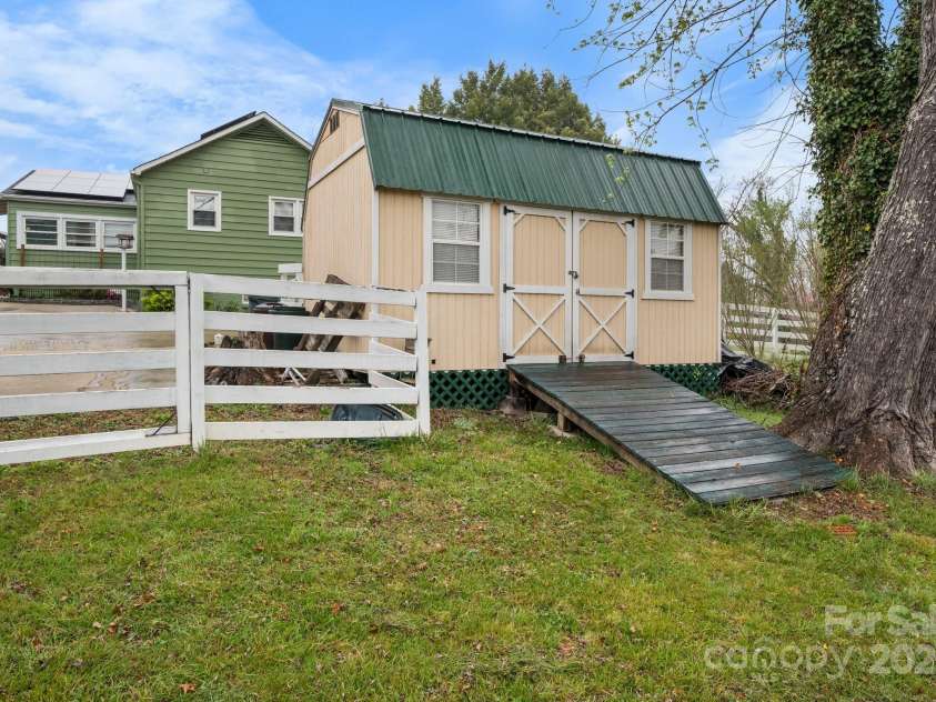 591 Oak Street, Marion, NC 28752.  MLS# CAR4253110, YatesRealty ID 18506. Storage Shed.