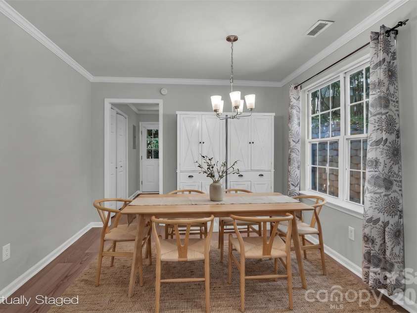 708 Cody Court, Fort Mill, SC 29715.  MLS# CAR4372904, YatesRealty ID 18506. Virtually Staged Dining Room