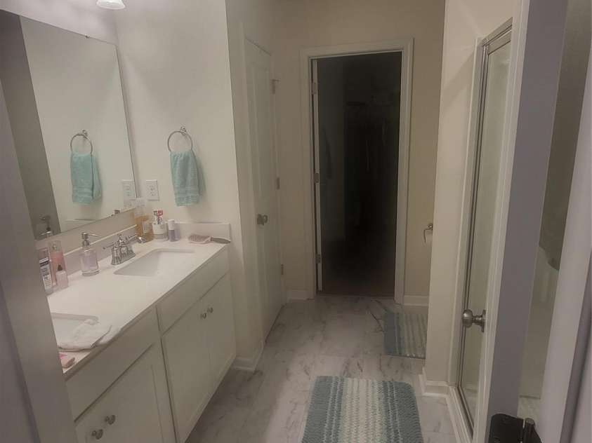 2823 Aubrey Street, Monroe, NC 28110.  MLS# CAR4317552, YatesRealty ID 1851. Bathroom Primary Bedroom