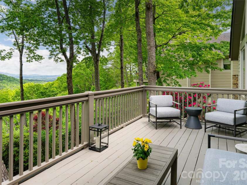 12 Spring Ridge Lane, Hendersonville, NC 28739.  MLS# CAR4375913, YatesRealty ID 18515. Back open deck
