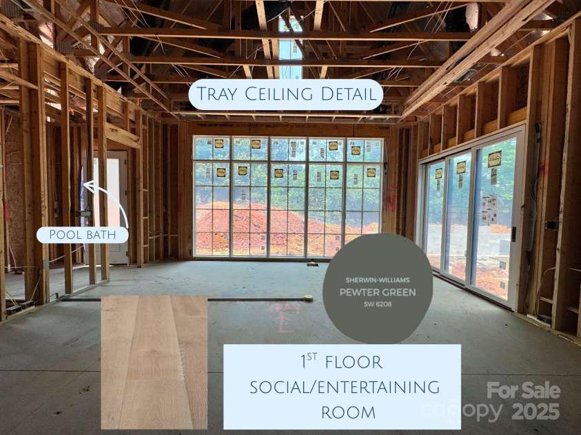 1200 Andover Road, Charlotte, NC 28211.  MLS# CAR4264479, YatesRealty ID 18519. First Floor Social/Entertaining Room Details