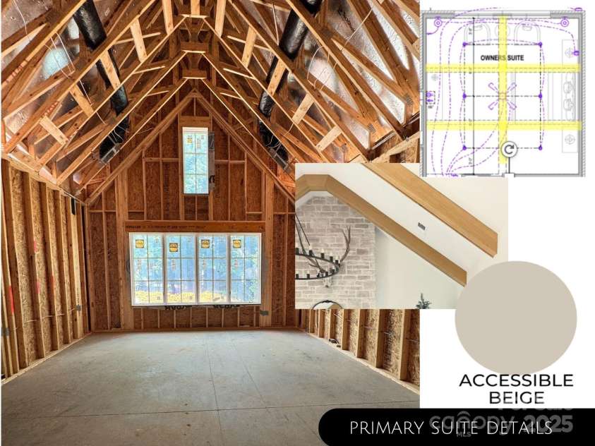 1200 Andover Road, Charlotte, NC 28211.  MLS# CAR4264479, YatesRealty ID 18519. Primary Bathroom Paint & Trim Details