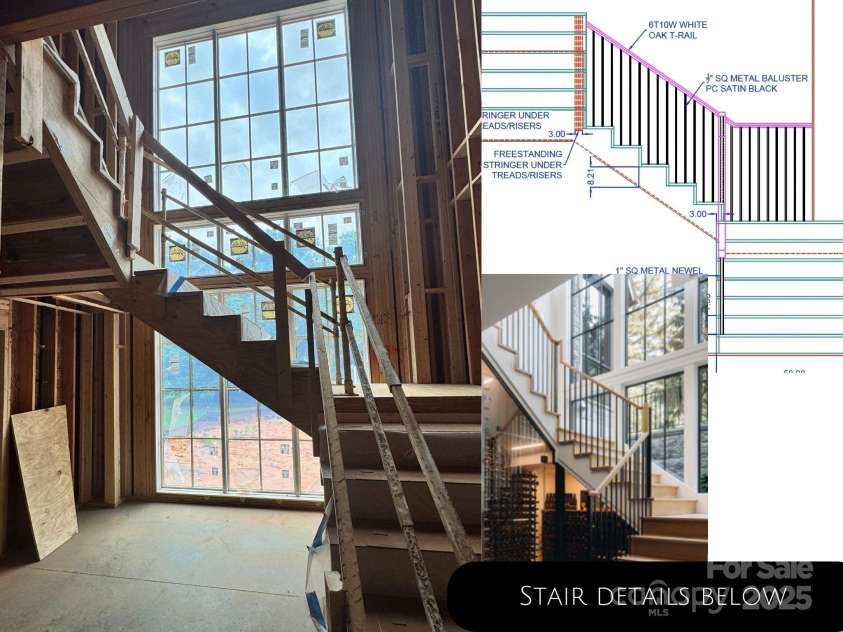 1200 Andover Road, Charlotte, NC 28211.  MLS# CAR4264479, YatesRealty ID 18519. Stair Details