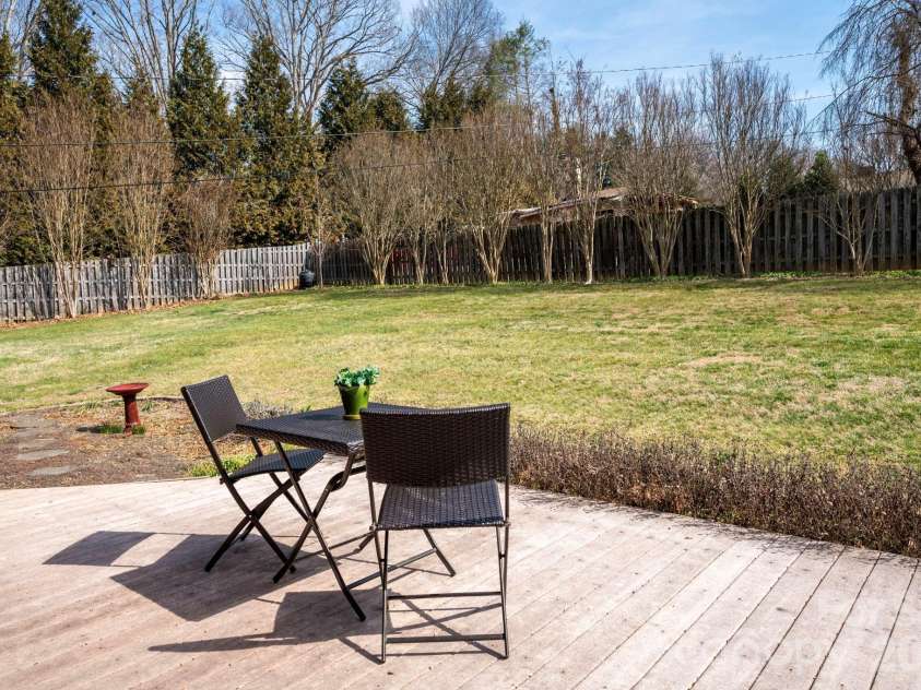 15 Pinedale Road, Asheville, NC 28805.  MLS# CAR4374153, YatesRealty ID 18534. Back Patio with Trex Decking