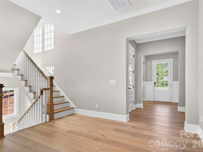 4496 Kiser Island Road, Terrell, NC 28682.  MLS# CAR4373362, YatesRealty ID 18553. Entryway -beautiful hardwoods throughout main level
