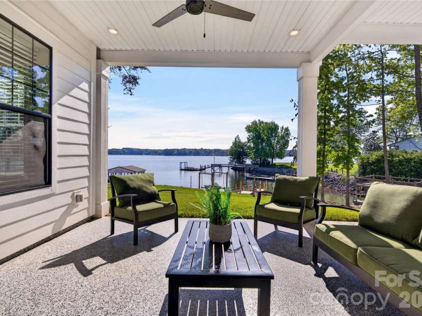 4496 Kiser Island Road, Terrell, NC 28682.  MLS# CAR4373362, YatesRealty ID 18553. Lower level patio