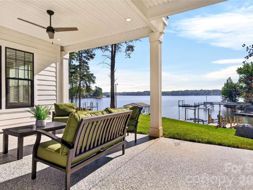 4496 Kiser Island Road, Terrell, NC 28682.  MLS# CAR4373362, YatesRealty ID 18553. Lower level patio