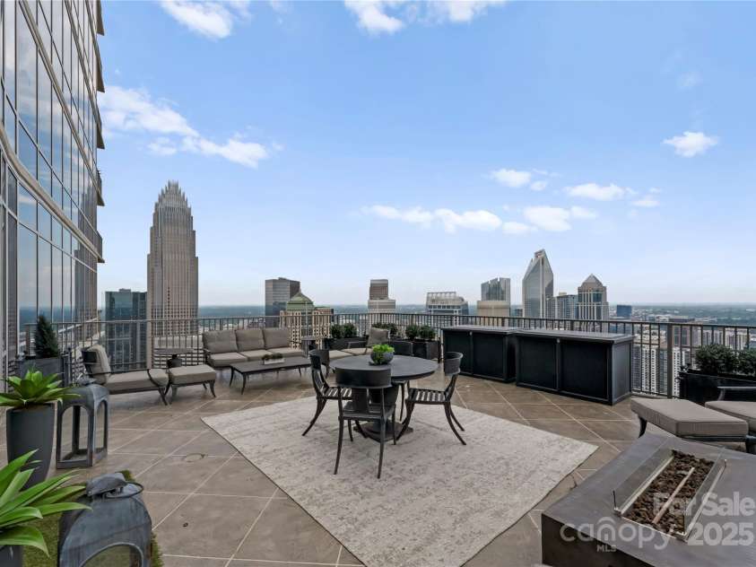 215 Pine Street, Charlotte, NC 28202.  MLS# CAR4294172, YatesRealty ID 18554. Oversized Terrace