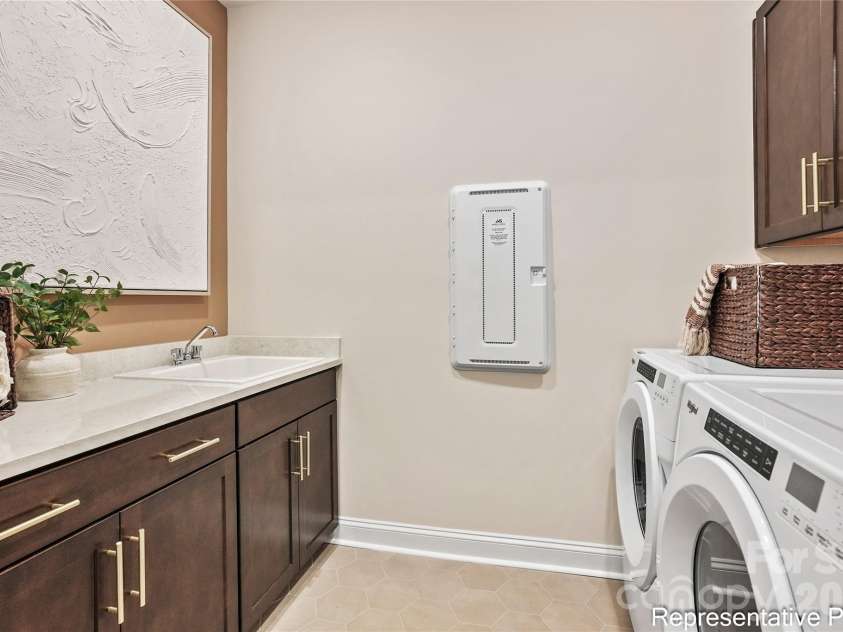 2682 Headwind Court, Belmont, NC 28012.  MLS# CAR4337393, YatesRealty ID 1856. Representative Home - Laundry