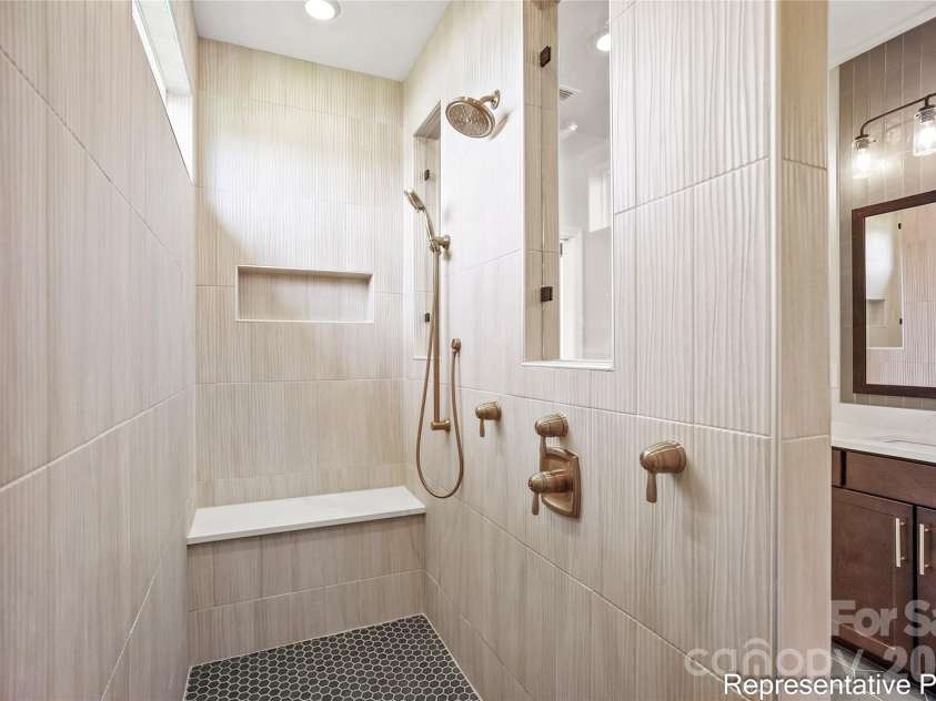 2682 Headwind Court, Belmont, NC 28012.  MLS# CAR4337393, YatesRealty ID 1856. Representative Home - Owner's Shower