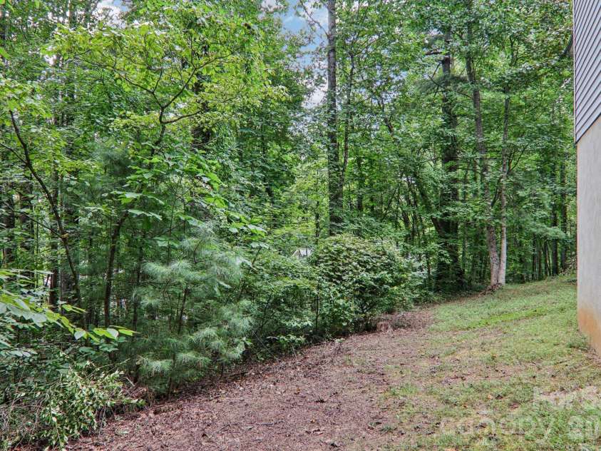 702 Cinnamon Way, Flat Rock, NC 28731.  MLS# CAR4373654, YatesRealty ID 18560. View from back yard