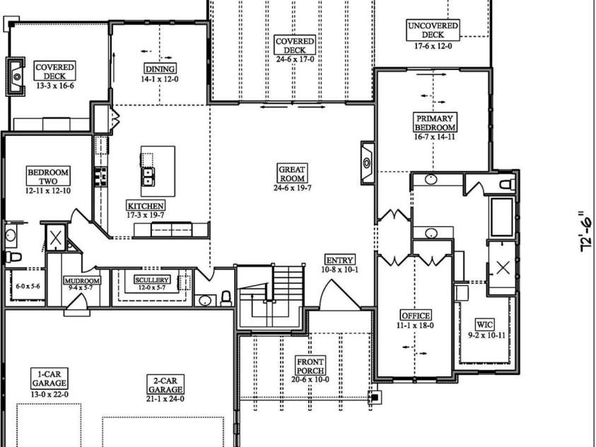 7055 Ridgeview Lane, Iron Station, NC 28080.  MLS# CAR4351186, YatesRealty ID 18580. Main Level Floor Plan