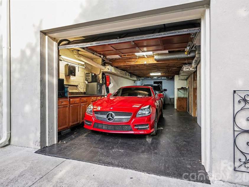123 Old Bell Road, Charlotte, NC 28270.  MLS# CAR4333657, YatesRealty ID 18610. 2-car Tadem Garage and heated & air conditined workshop in the back.