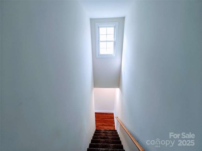 1806 Bringle Ferry Road, Salisbury, NC 28146.  MLS# CAR4225285, YatesRealty ID 18615. Stairs looking from upstairs to downstairs