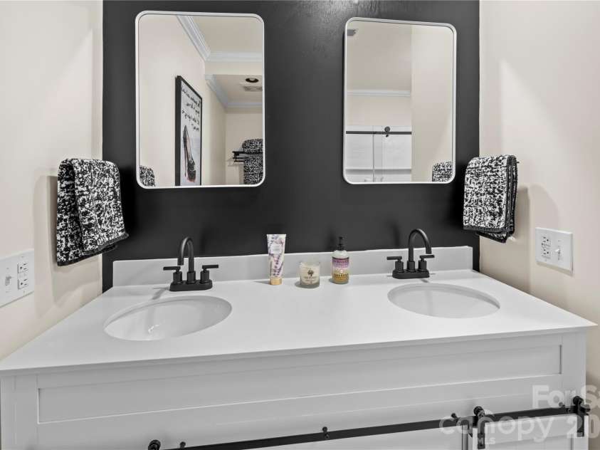 1801 Riverview Court, Hendersonville, NC 28739.  MLS# CAR4373353, YatesRealty ID 18626. Guest Bath 2 - Lower Level