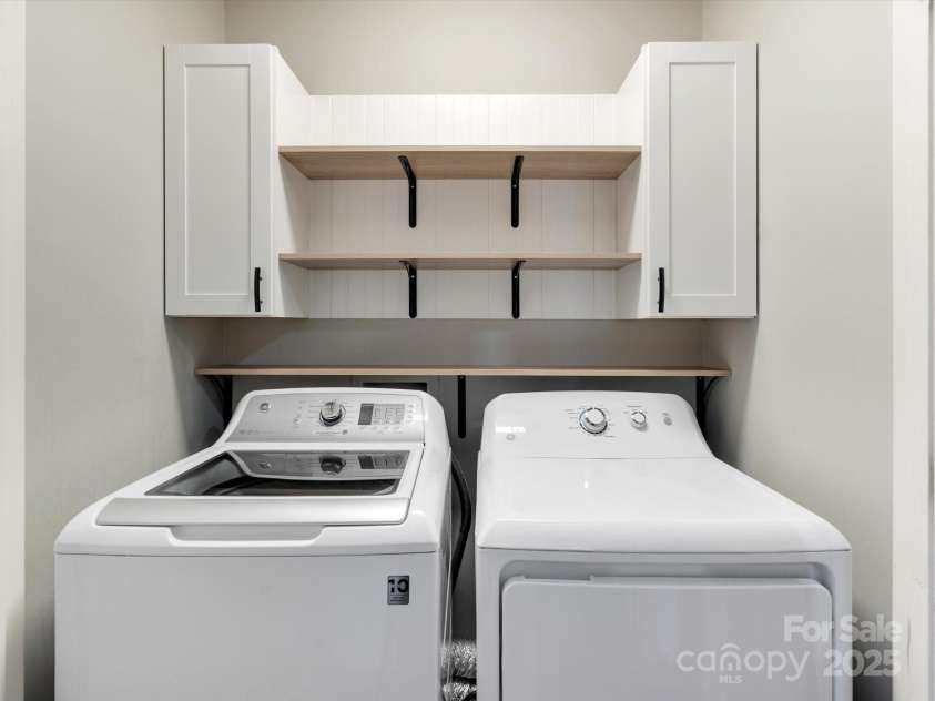 5535 Whispering Wind Lane, Indian Trail, NC 28079.  MLS# CAR4137462, YatesRealty ID 18635. Laundry closet