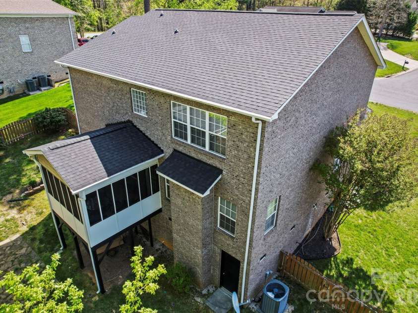 7355 Drury Lane, Denver, NC 28037.  MLS# CAR4365592, YatesRealty ID 18644. Bird's eye view of rear 
