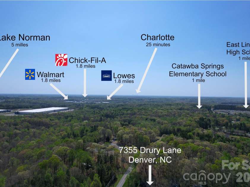 7355 Drury Lane, Denver, NC 28037.  MLS# CAR4365592, YatesRealty ID 18644. Convenient location near Lake Norman and Charlotte