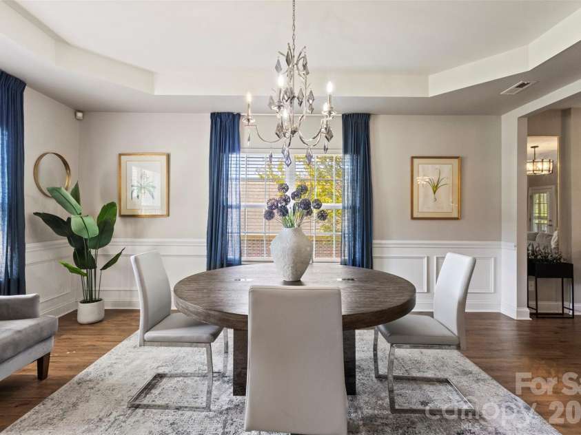 7355 Drury Lane, Denver, NC 28037.  MLS# CAR4365592, YatesRealty ID 18644. Formal Dining Room with tray ceiling