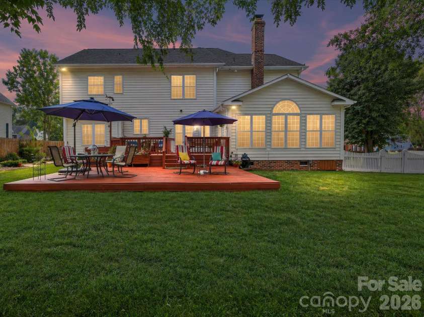4101 Saint Joseph Drive, Indian Trail, NC 28079.  MLS# CAR4374689, YatesRealty ID 18648. Fully fenced in back yard