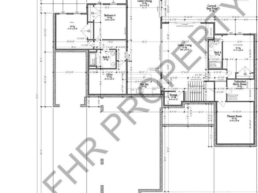 505 Kemp Road, Mooresville, NC 28117.  MLS# CAR4309698, YatesRealty ID 18649. Basement level layout. Subject to builder changes without notice