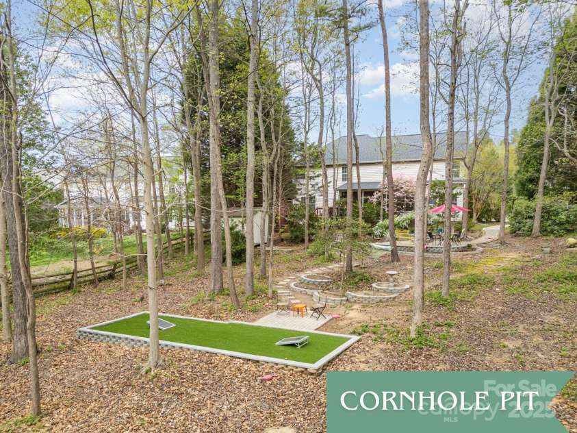 2620 Shady Reach Lane, Charlotte, NC 28214.  MLS# CAR4250616, YatesRealty ID 18655. Your Own Cornhole Pit!